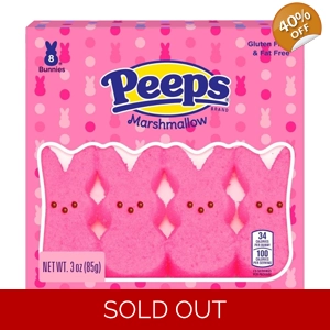 Peeps Pink Marshmallow Bunnies - Easter Bunny Treats 85g 8 Pack